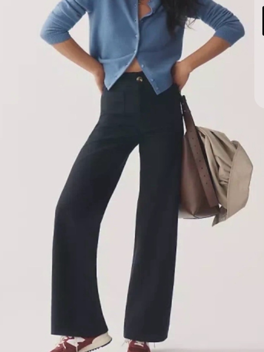 Anthropologie Maeve Colette Full Length High Waist Wide-Leg Women's Pants